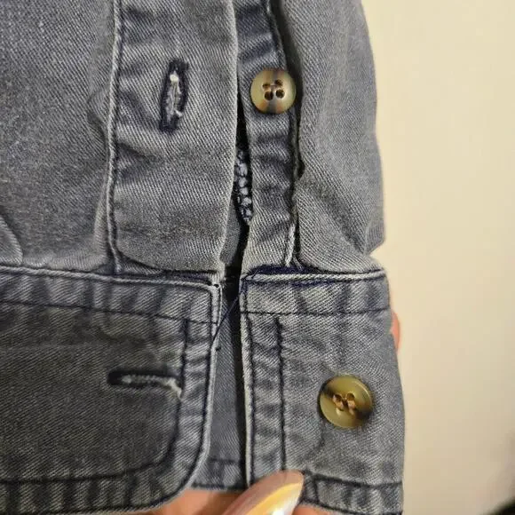 Bugle Boy Company VTG Men’s Button Up Shirt XL Gray Long Sleeve Casual Classic - Picture 6 of 7